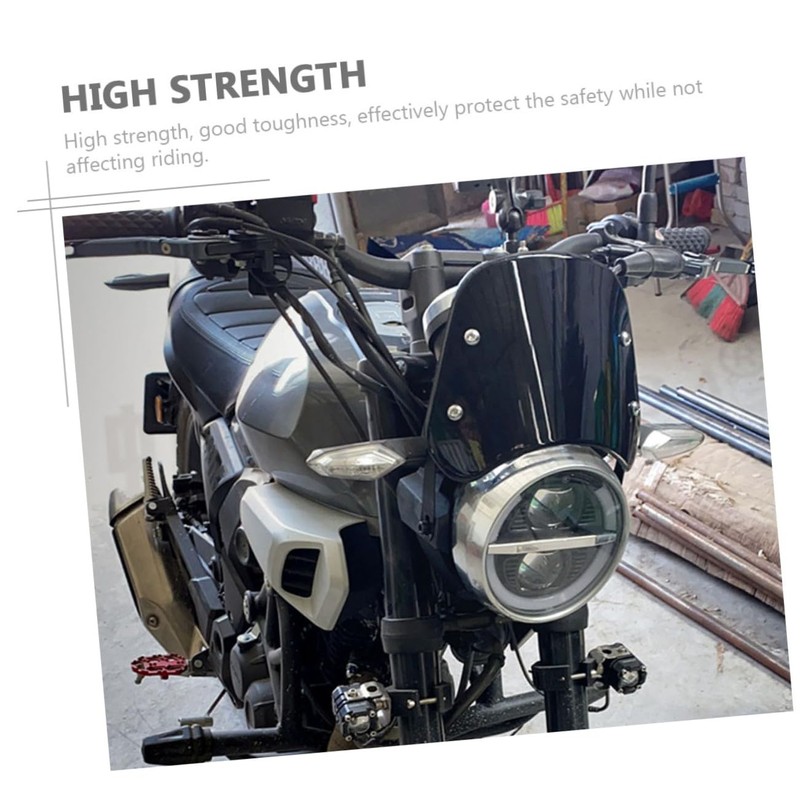 ULTECHNOVO Motorbike Windshield Wind Deflector Motorcycle Windscreen for Enhanced against