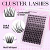 Lash Clusters Kit Natural Eyelashes Individual D-Curl Soft Cluster Lashes