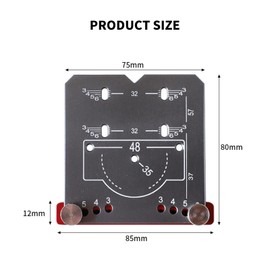 Wjelet Door Hinge Jig,Lock Jig,Cabinet Hinge Jig, 35mm Hinge Punch Locator, Adjustable Drilling Template Kit, Boring Jig Positioning Plate,Hinge Drilling Jig Kit, for Kitchen,Door,Cabinet