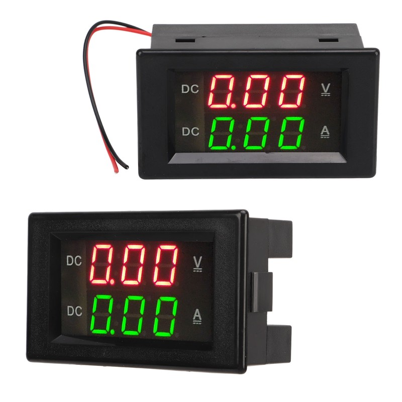 YB4835VA Digital Voltmeter Ammeter DC 600V 100A Decimal Point Automatic