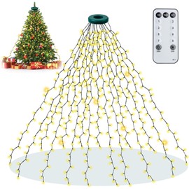 Unbranded Christmas Tree Lights - Christmas Lights Indoor 399 LED 6.5FT x 16 Drops Christm