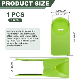 PATIKIL Desk Cup Holder Clip, Clamp on Table Cup Holder Bottle Couch Cup Holder for Boat Swing Patio Chairs Drink Beverage Soda, Green