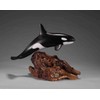 ORCA Sculpture by John Perry Killer Whale Large version 12in
