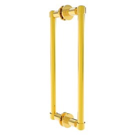 Allied Brass 405-12BB-PB Contemporary 12 Inch Back to Back Shower Door Pull, Polished Brass