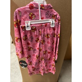 Rovio Angry Birds Girls  2 Piece Long Sleeve Pink Pajama Set Size 4
