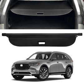 VIWINLA Retractable Trunk Cover Compatible with 2024 2025 2026 Mazda CX90 Cargo Cover Rear Trunk Security Cover CX-90 Accessories Privacy Screen Cover