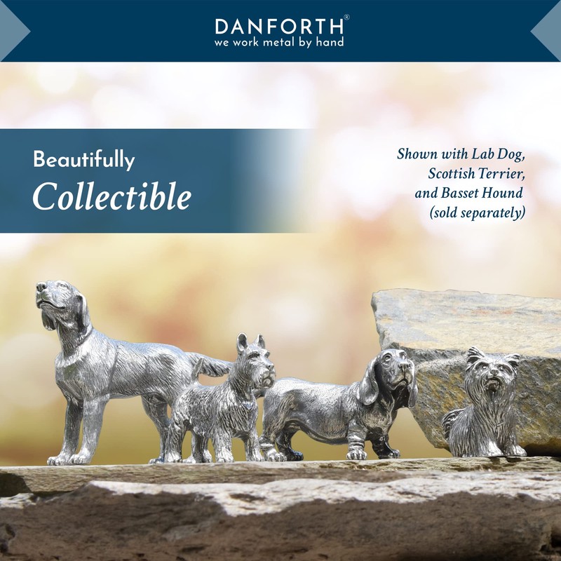 DANFORTH - Yorkshire Terrier Figurine - Handcrafted Pewter Dog Figurine