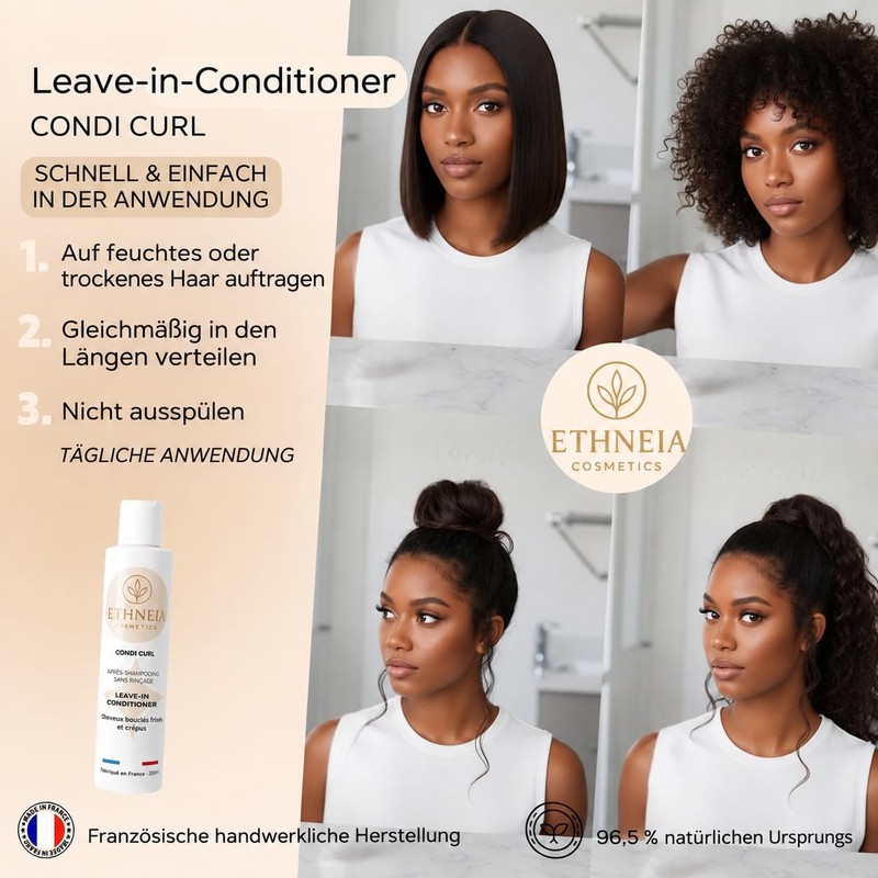 ETHNEIA Condi Curl Leave-in Conditioner Curls Kraushaar Afro Vegan 200