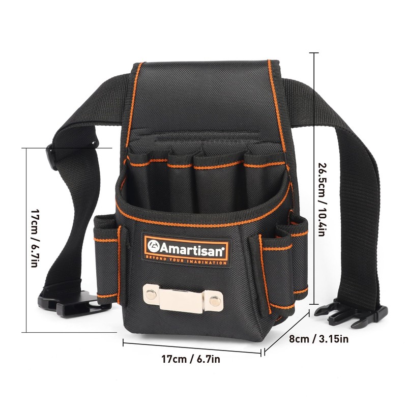 AMARTISAN Tool Pouch with Belt Clip Electrician Tool Belts Multi-functional