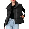 Dokotoo Womens Puffer Vest for Women 2024 Trendy Black Vest