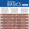 Fulton Veneer Scraper with Beveled Edges and Hardwood Handle for