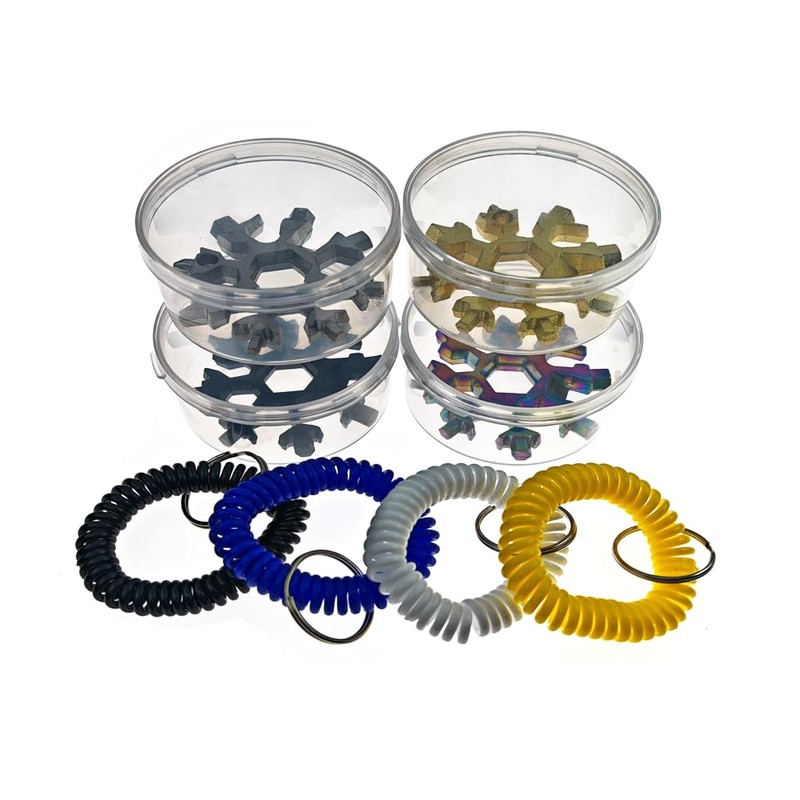 Snowflake Wrench, Wrench, 18 in 1 Black Snowflake Wrench, Stainless