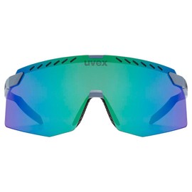 Uvex pace stage - occhiali sportivi per adulti - 100% protezione UVA, B, C - privo di appannamenti - grey matt/mir.green - one size