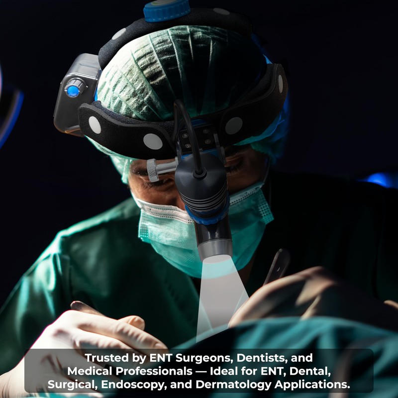 OTICA 10 Watt ENT Surgical LED Headlight for Doctors Hospital