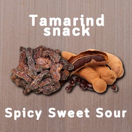 LUNGCHA Spicy Sweet & Sour Sugar Mixed Flavor, Seedless Real THAI DRIED TAMARIND Variety Flavors Mixed 3.5 Oz. (100 g.) x 2 pack (Spicy Sweet)