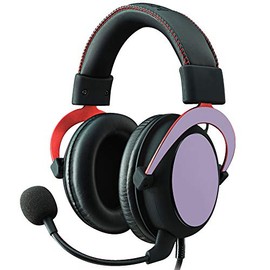 MightySkins Skin Compatible With Kingston HyperX Cloud II Gaming Headset - Solid Lavender | Protective, Durable, and Unique Vinyl Decal wrap cover | Easy To Apply, Remove | Made in the USA