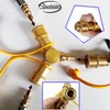 GUOFALDE 1/4" RV Propane Quick Connect Adapter, Propane Tee Y