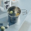 Four Outdoor Stainless Steel 210ml Sierra Cups with a Storage