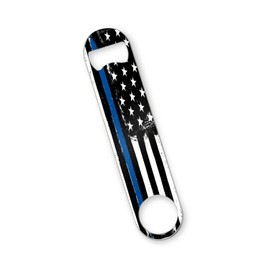 TESIQIMT Flat Bottle Openers,Heavy-Duty Stainless Steel Beer Openers,Sturdy and Durable Openers Perfect for Kitchen Restaurant Bar-1PCS(Bule Vintage American Flag)