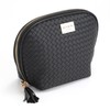 REVLON Basketweave Makeup Pouch - Small Makeup Pouch, Compact Travel