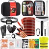AUTODECO Roadside Emergency Kit Car Safety Kit with Jumper Cables