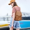 KKXIU Trendy Leather Backpack Purse for Women and Ladies Shoulder