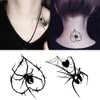 Oottati 2 Sheets Small Tiny Temporary Tattoo Stickers Throns Spider