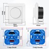 KYOTECH LED Dimmer Switch, Rotary Dimmer Flush-Mounted Dimmer Switch for