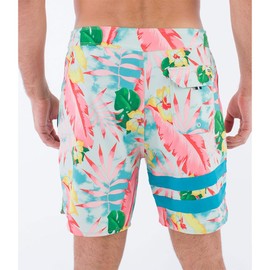 Hurley Men's Phantom Block Party 18' Swim Trunks, seahaze, 32