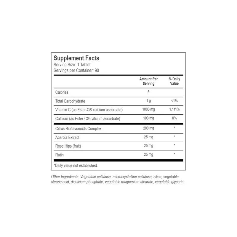 Vitamina C 1000mg Ester-cplus Apoyo Inmunologico 90tabletas