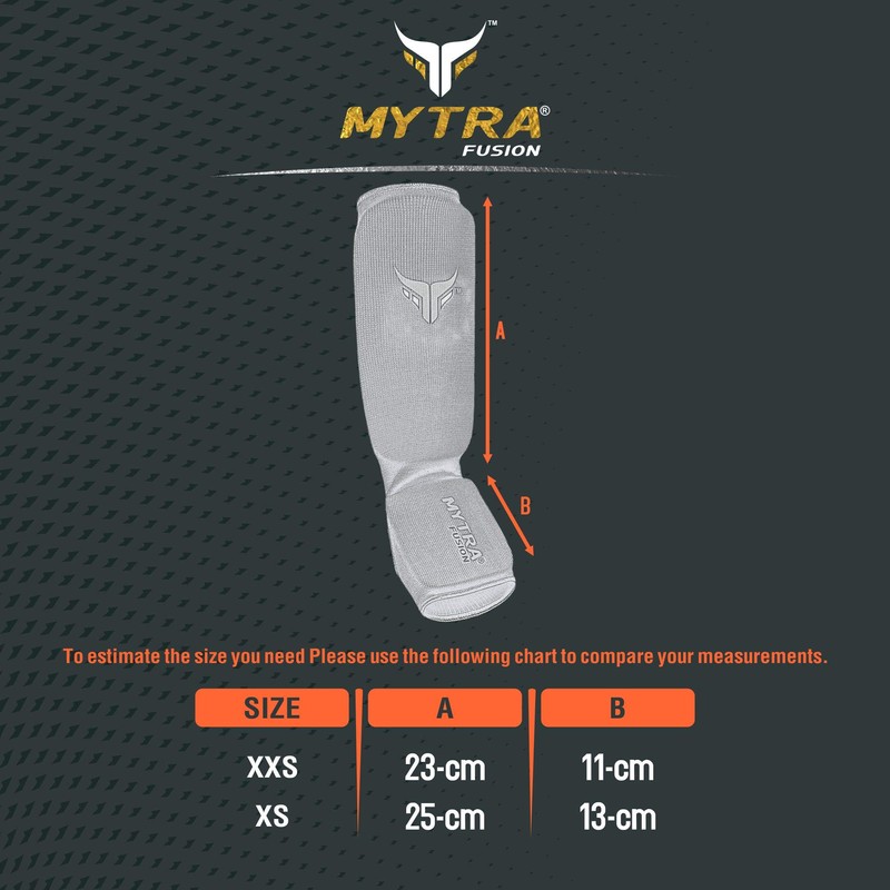 Mytra Fusion Kids Shin Instep Shin Pad Protector for Kickboxing