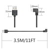 Maixbomr 11FT 90 Degree Micro USB Power Cable, Right Angle