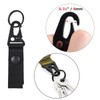 Azarxis Tactical Carabiner Ring Velcro Belt Molle Key Ring Buckle