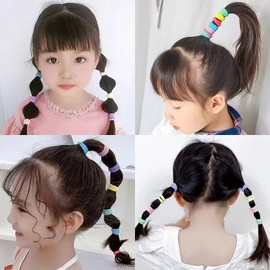 LUYING Hair Rubber Hair Rubber Hair for Children Hair Baby Hair Accessories Small Kids Hair Accessories Baby Bite Hair Ornaments Gift Girls Cute Stylish Simple Hair Ornaments Colorful Set of 100