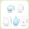 lasuroa 5pcs Mini Vase Fridge Magnets, Funny Ceramic Vase Refrigerator