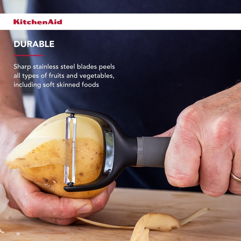 KitchenAid Soft Grip Y Peeler - Charcoal Grey