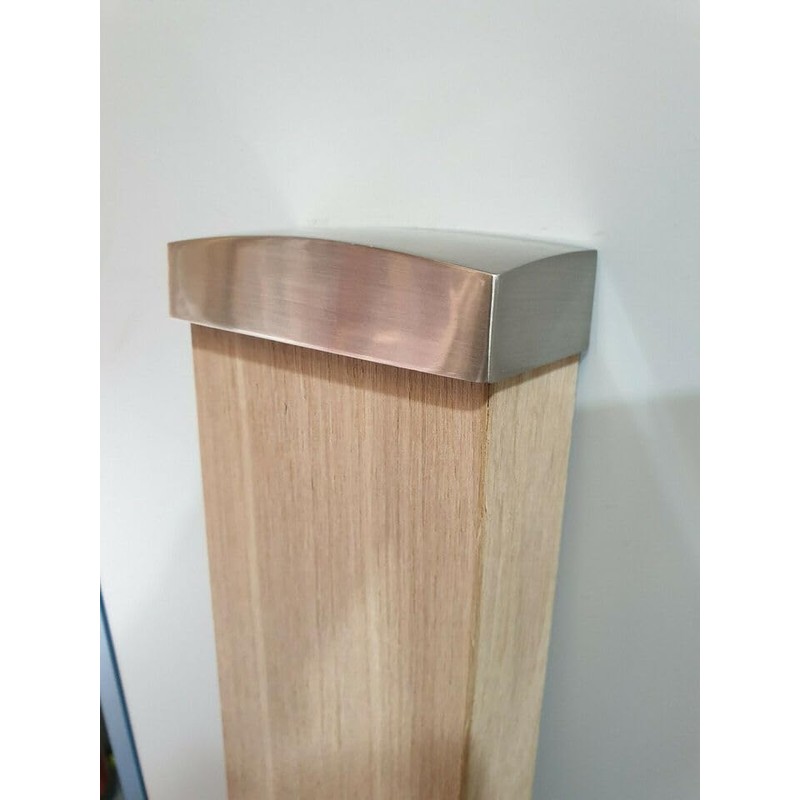 Blueprint Joinery Stair NEWEL POST FLAT CAP BRUSHED 70mm -