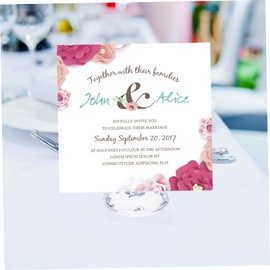 Operitacx 12pcs Place Card Holders Diamond Shaped Table Number Stands for Weddings Parties Events Picture Holders Elegant Table Decorations for Guests