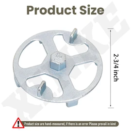 42239 No-Calk Shower Drain Wrench - Shower Drain Strainer Removal Tool for No-Caulk Drains with Drain Pipe Replacement Kit
