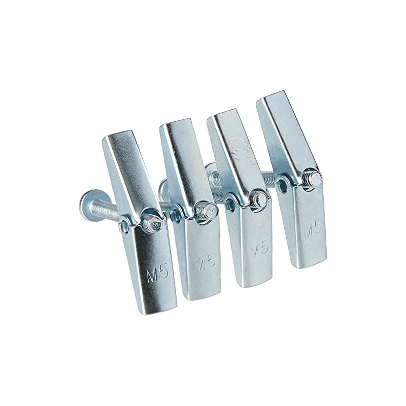 Merriway BH02495 (4 Pcs) Wing Spring Toggle with Machine Screw