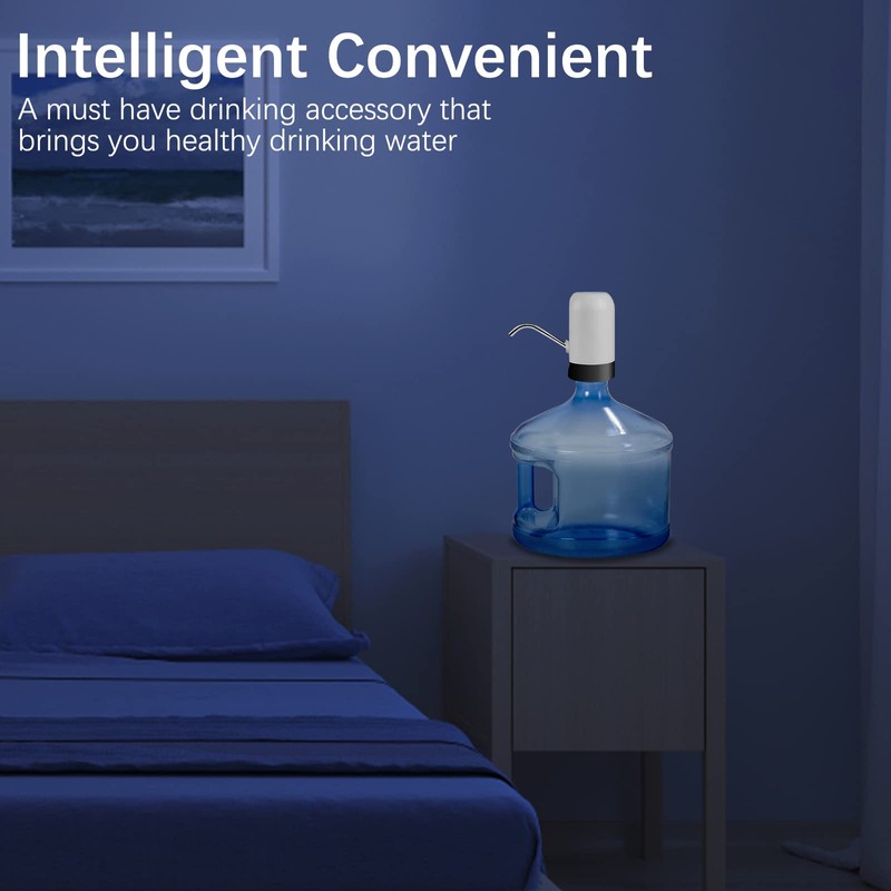 Water Bottle Dispenser, Water Pump for 5 Gallon Bottles, USB