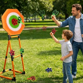 Axe Throwing Game for Backyard with 6 Axes & 6 Throwing Stars