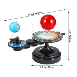 Vaguelly Sun Earth Moon Orbital Model,Kids Astronomical Science Educational Model, Solar System Planetarium Model, Mobile Solar System Planets Model Kit for Kids