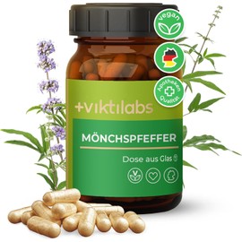 VIKTILABS© - Monk's Pepper High Dose Capsules - 180 Capsules Each 10 mg Monk Pepper Extract (4:1) | 6-Month Supply | Vegan | Gluten and Lactose Free | No Artificial Additives (Pack of 3)