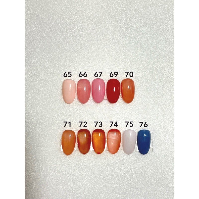 Syrup Gel One Color Handmade Nail Tips 1+1 - Short