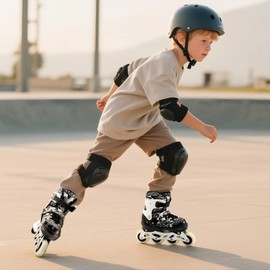 Kuxuan Skates Adjustable Inline Skates for Kids and Youth with Full Light Up Wheels Outdoor Fun Illuminating Skates for Girls and Boys
