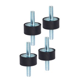 Rubber Mount Damper for Air Compressor, Engine Shock Isolator, Threaded Strut