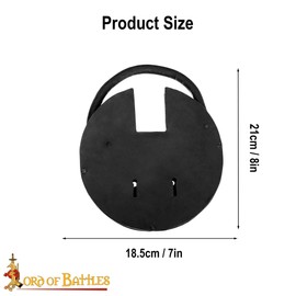 Lord Of Battles Iron Padlock with Pair of Keys and Chainmail Keychain – Medieval Dungeon Lock and Keys Hand Forged Antique Vintage Lock (Large dungeon lock (21x18.5) cm)