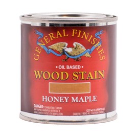 General Finishes Oil Based Penetrating Wood Stain, 1/2 Pint, Honey Maple