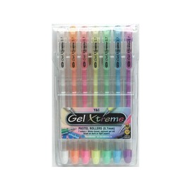 Y&C Gel Xtreme GX1017 0.7mm Set of 7 Assorted Pastel Pens